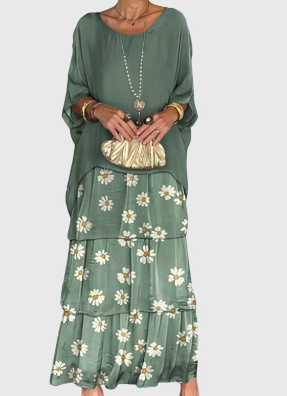 Evelyn | Dames Boho Gelaagde Maxi Shorts Jurk
