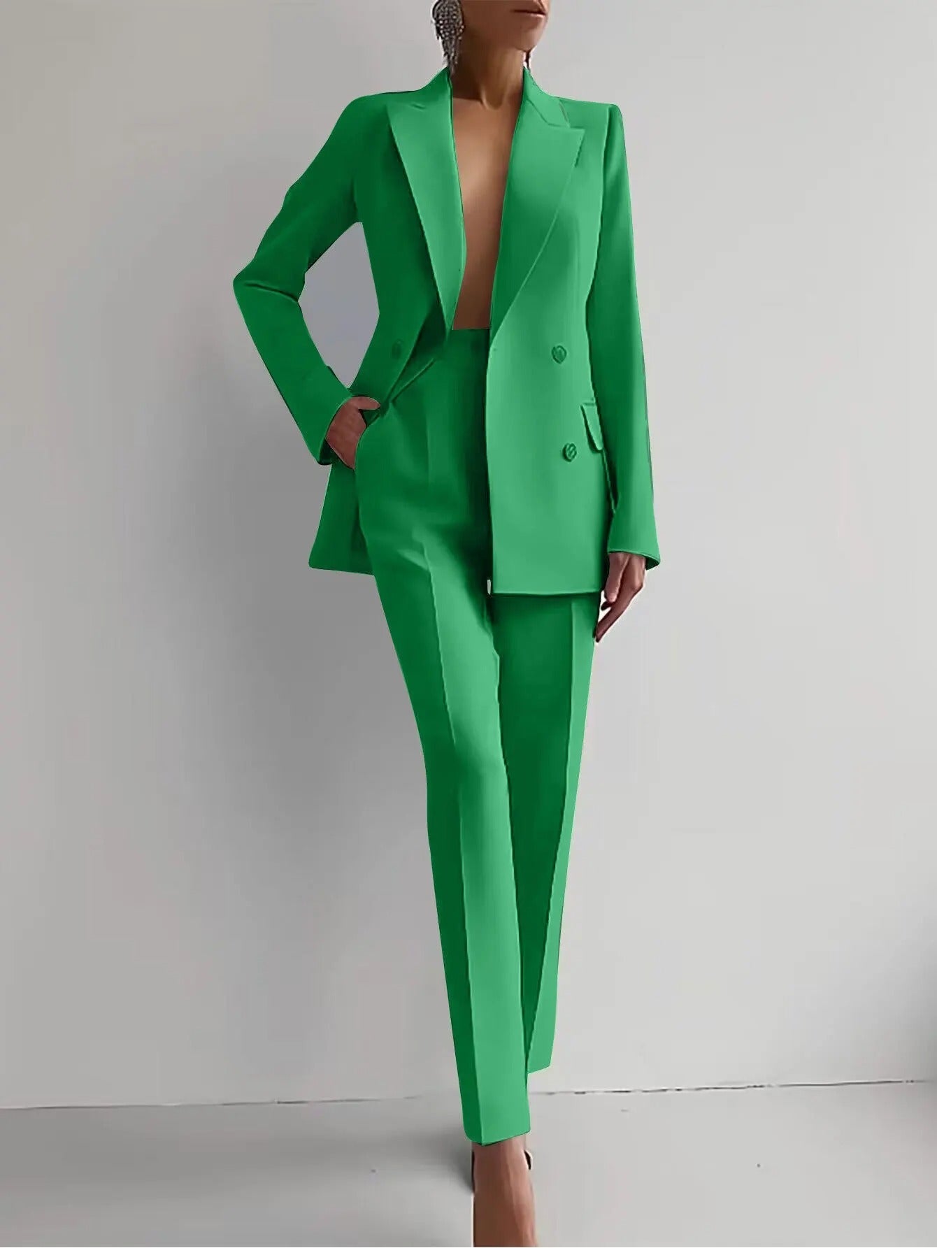 Mila | Dames Getailleerd Business Pak Set Blazer Pantalon