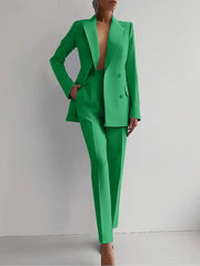 Mila | Dames Getailleerd Business Pak Set Blazer Pantalon