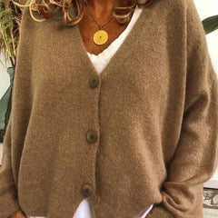 Alicia | Dames V-Hals Knopen Cardigan