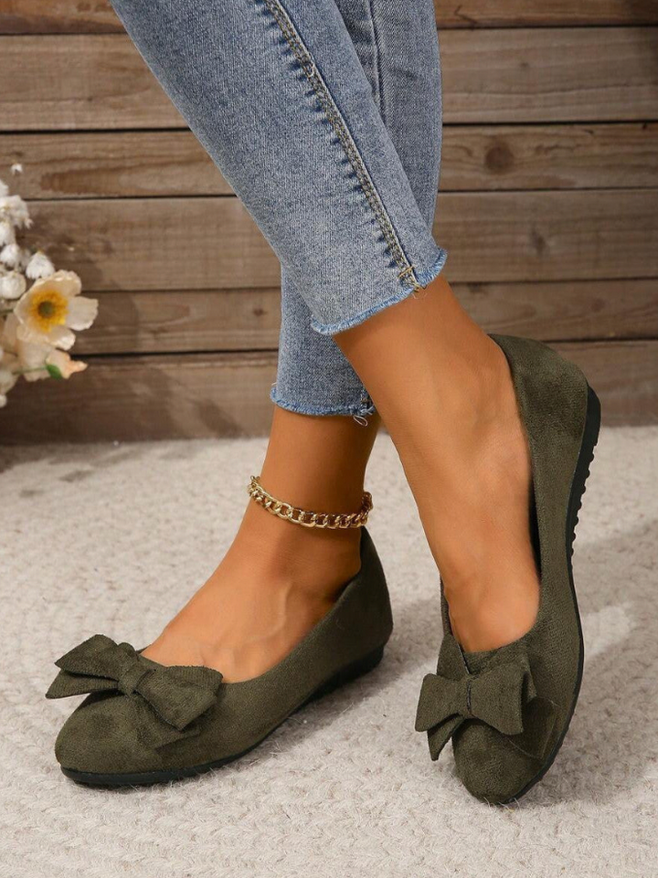 Abigail | Dames Slip-On Schoenen met Strikaccent