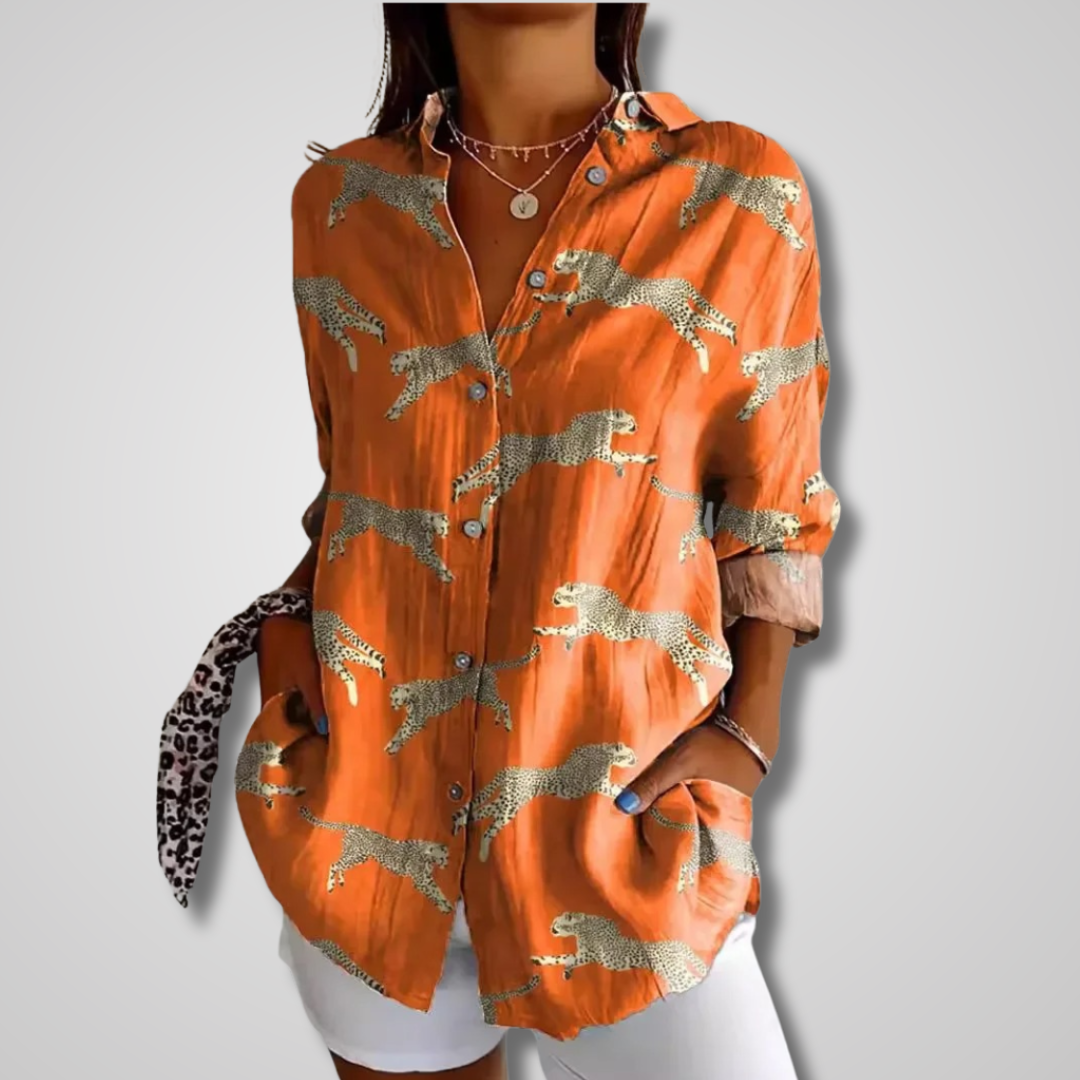 Alicia | Dames Zomer Vintage Casual Blouse