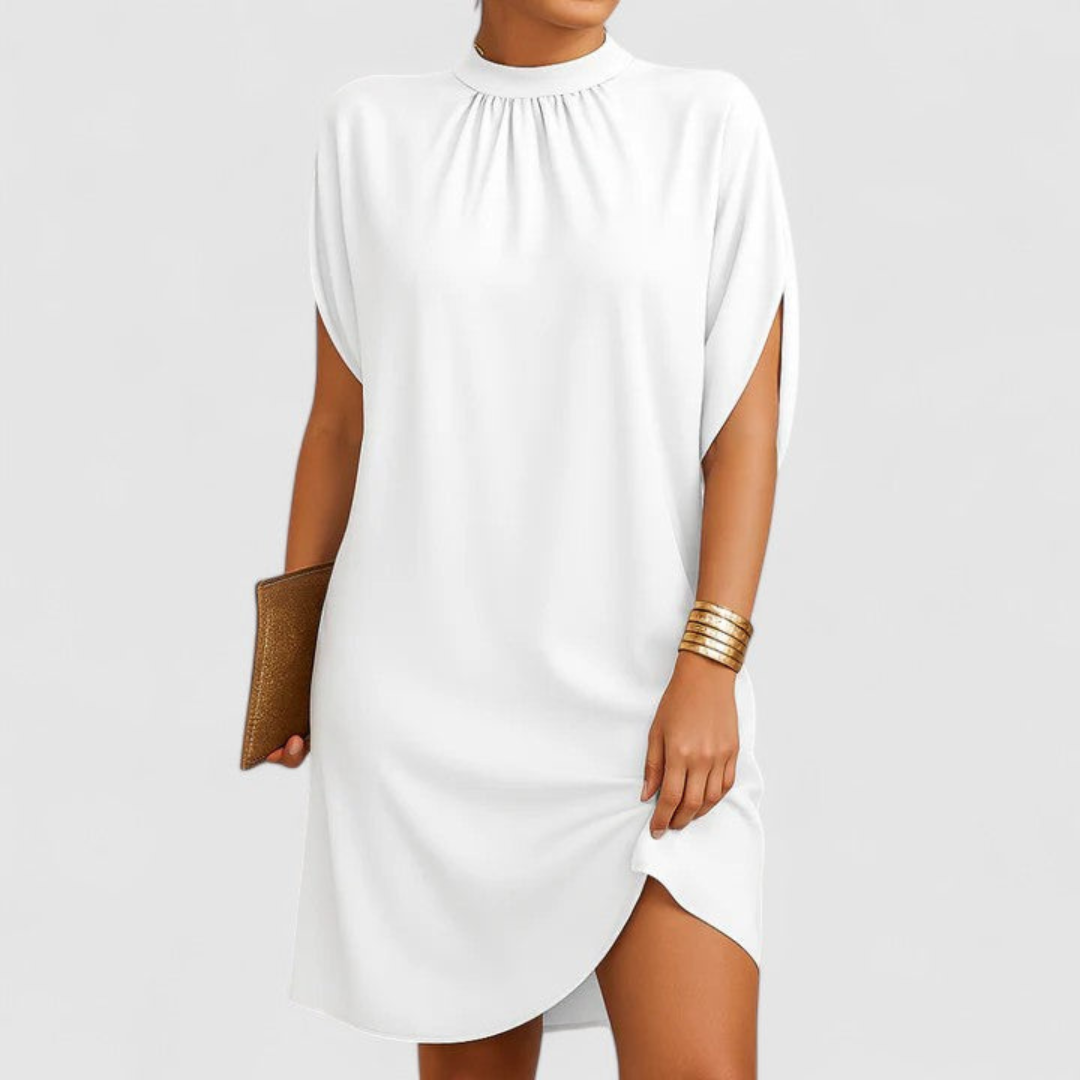 Daphne | Dames Minimalistische Losvallende Shift Jurk Shorts
