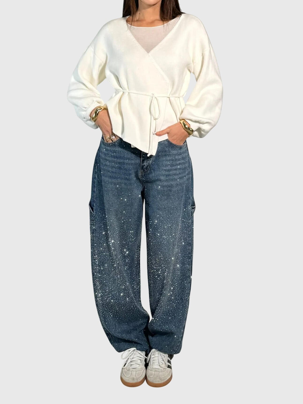 Margot | Dames fonkelende diamantjeans