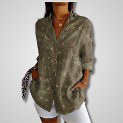 Alicia | Dames Zomer Vintage Casual Blouse