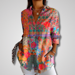 Alicia | Dames Zomer Vintage Casual Blouse
