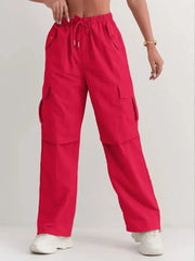 Dahlia | Dames Casual Cargo Broek Met Zakken En Trekkoord