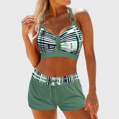 Samantha | Dames Gestreepte Zomer Tweedelige Bikini
