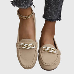 Desiree | Dames instaploafers met kettingdetail