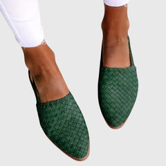 Grace | Dames geweven instap platte schoenen