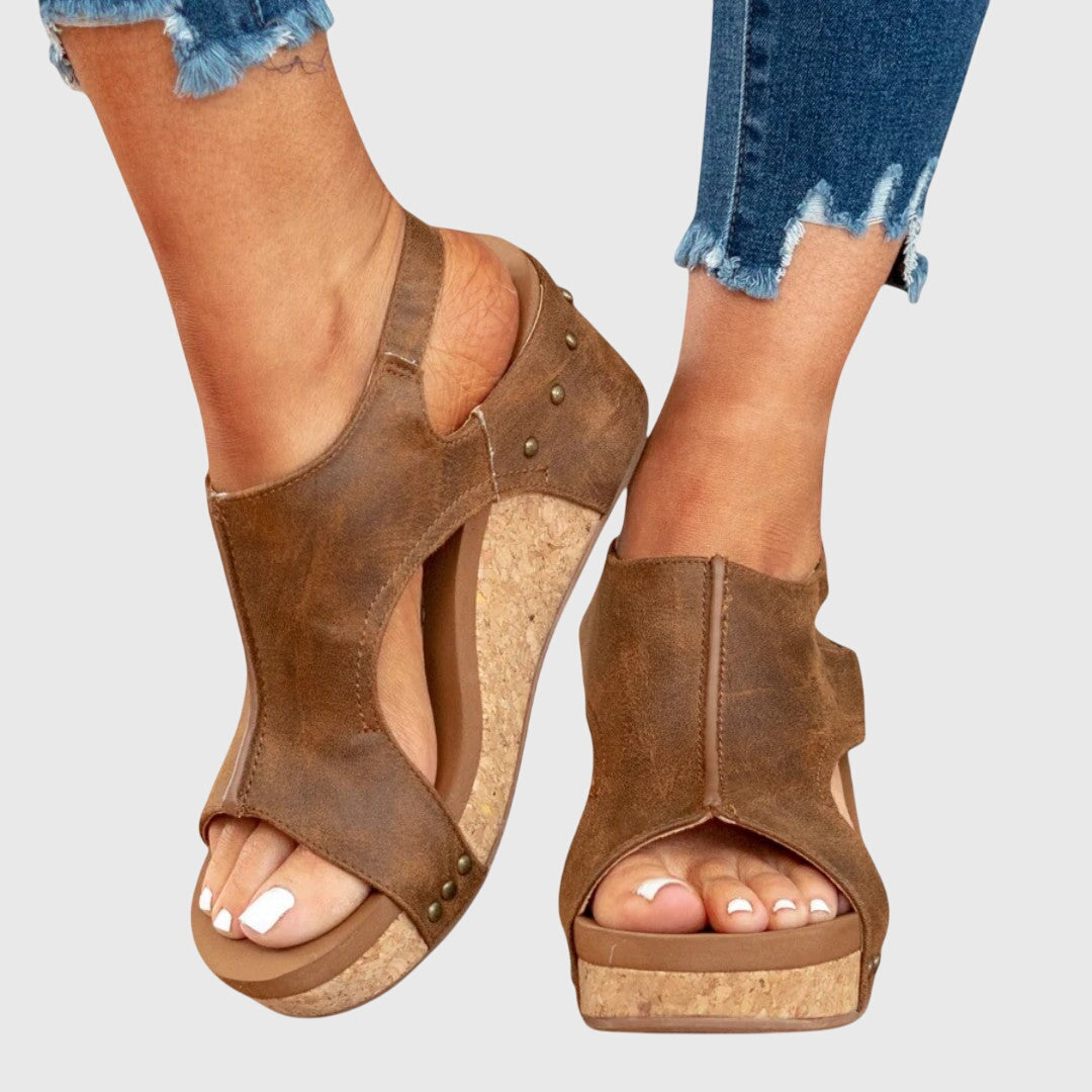 Athena | Dames orthopedische platformsandalen