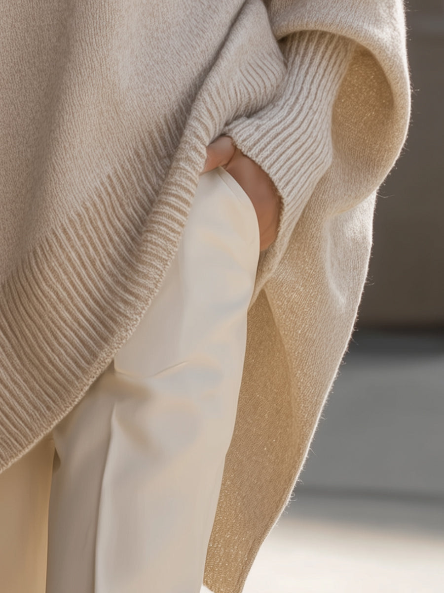 Bella | Dames oversized sweaterstijl shorts top