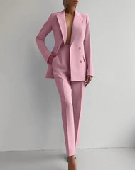 Mila | Dames Getailleerd Business Pak Set Blazer Pantalon