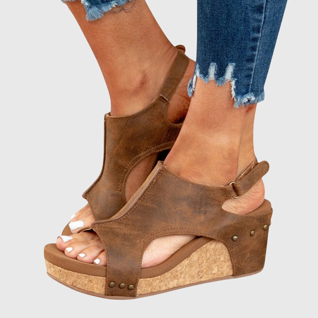 Athena | Dames orthopedische platformsandalen