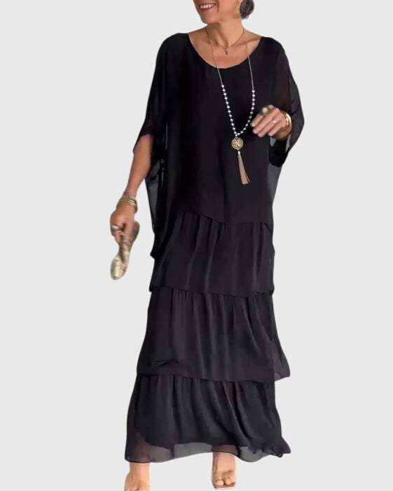 Evelyn | Dames Boho Gelaagde Maxi Shorts Jurk