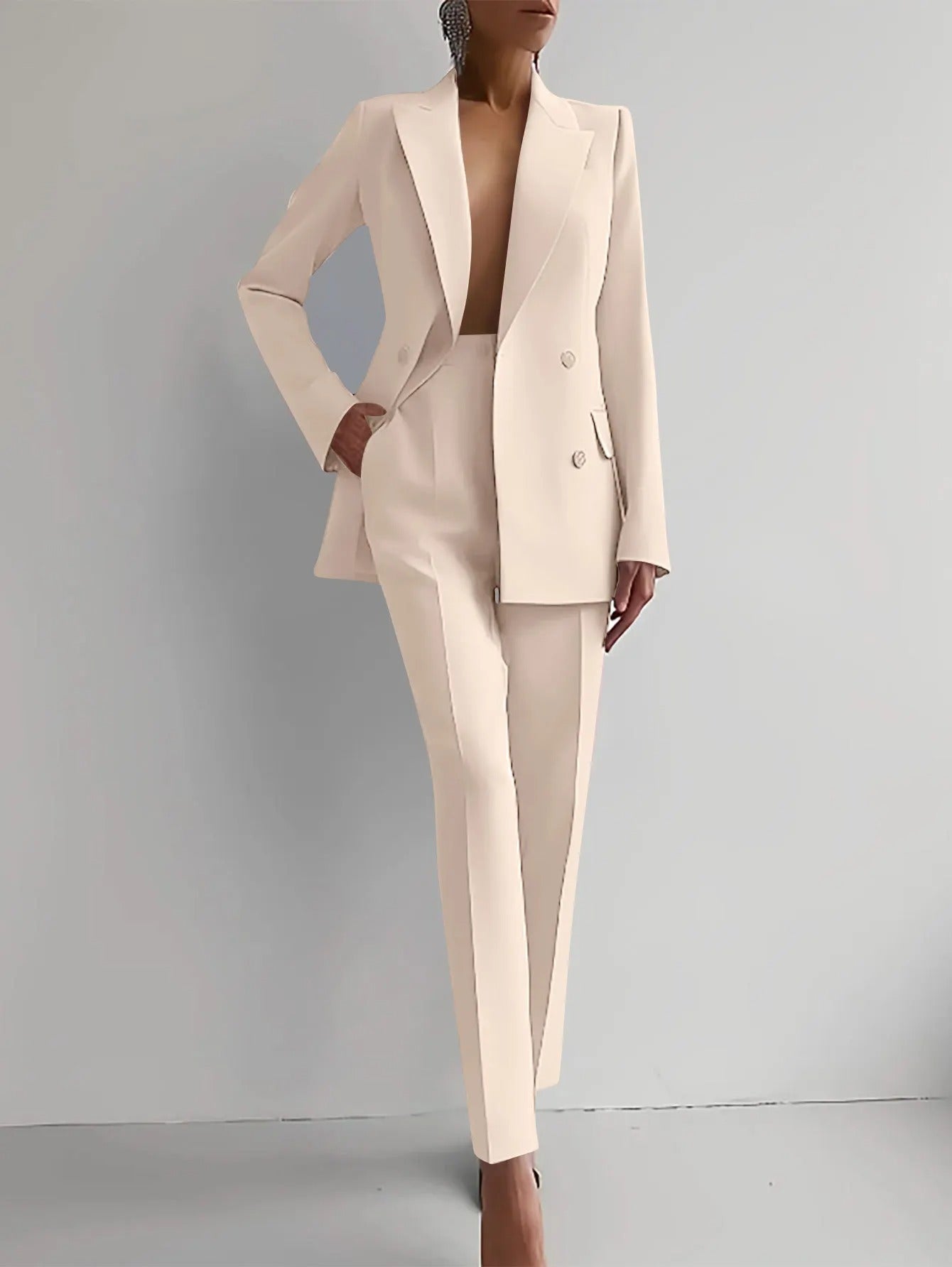 Mila | Dames Getailleerd Business Pak Set Blazer Pantalon