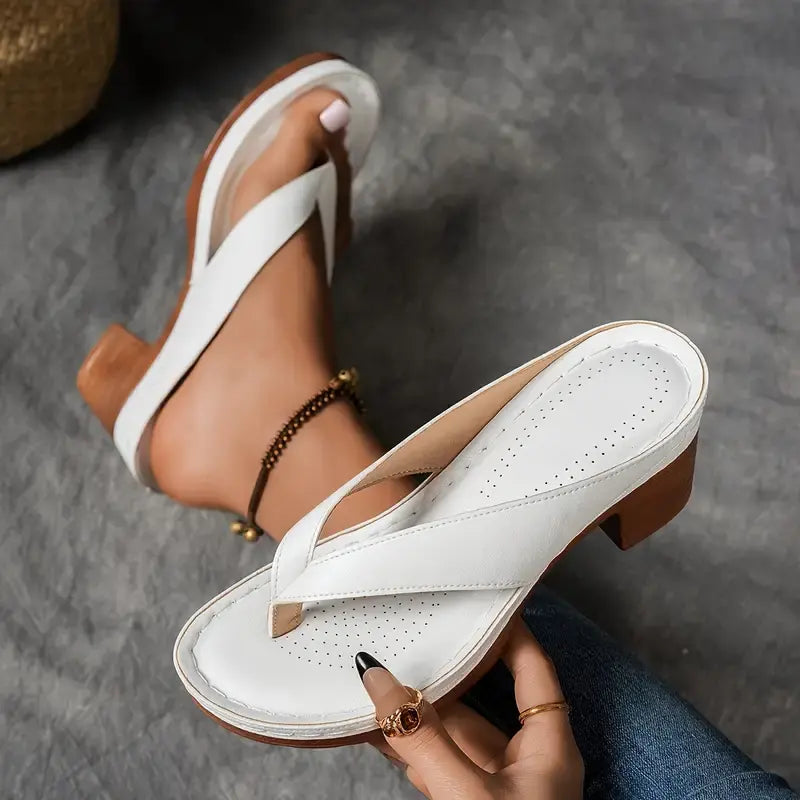 Mia | Dames Orthopedische Instap Sandalen Met Hak