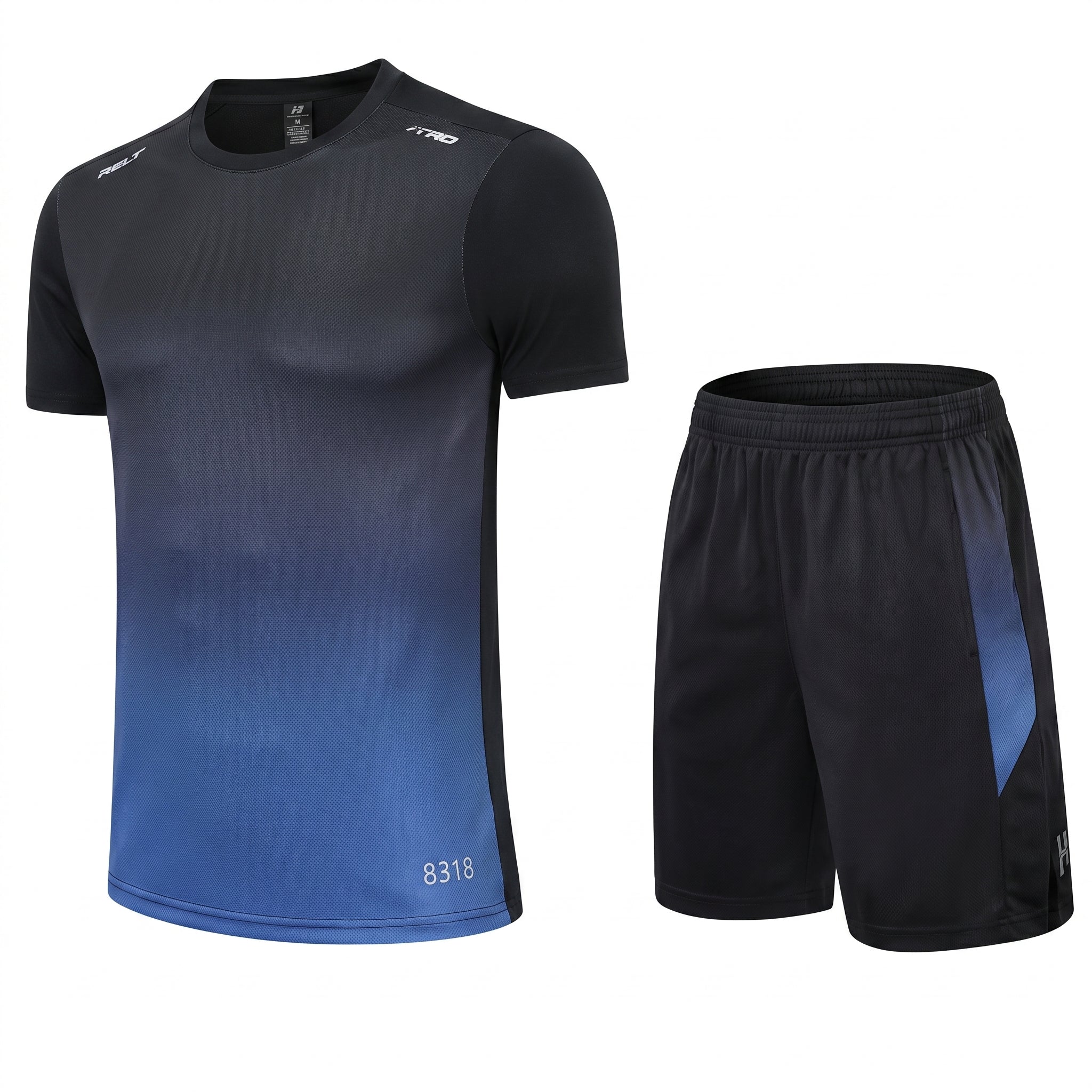 Milan | Heren Ademende Sneldrogende Sportset T-Shirt Shorts