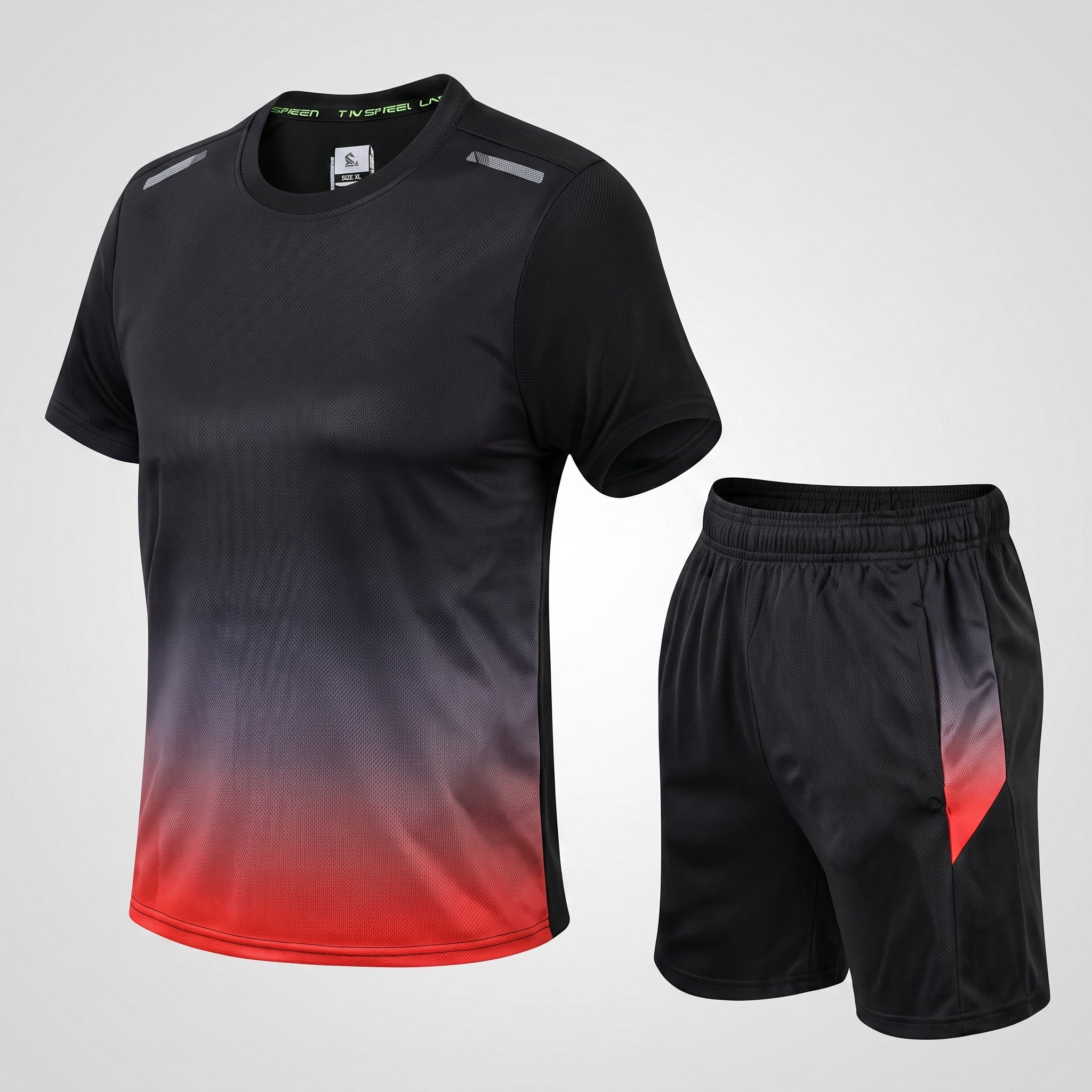 Milan | Heren Ademende Sneldrogende Sportset T-Shirt Shorts