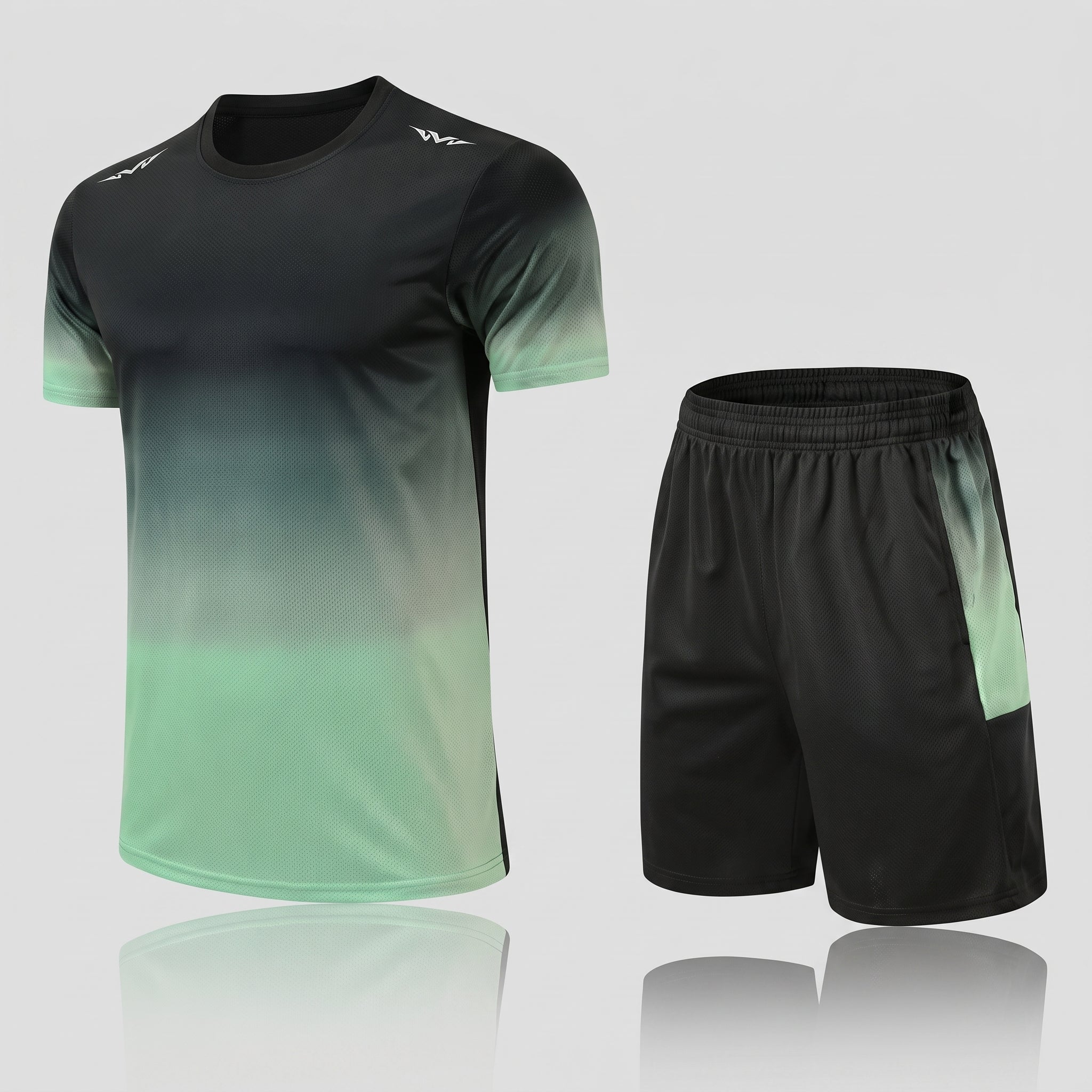 Milan | Heren Ademende Sneldrogende Sportset T-Shirt Shorts
