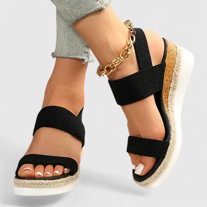Gwen | Dames orthopedische platform sandalen met bandjes