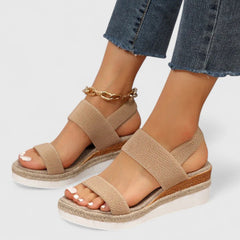 Gwen | Dames orthopedische platform sandalen met bandjes