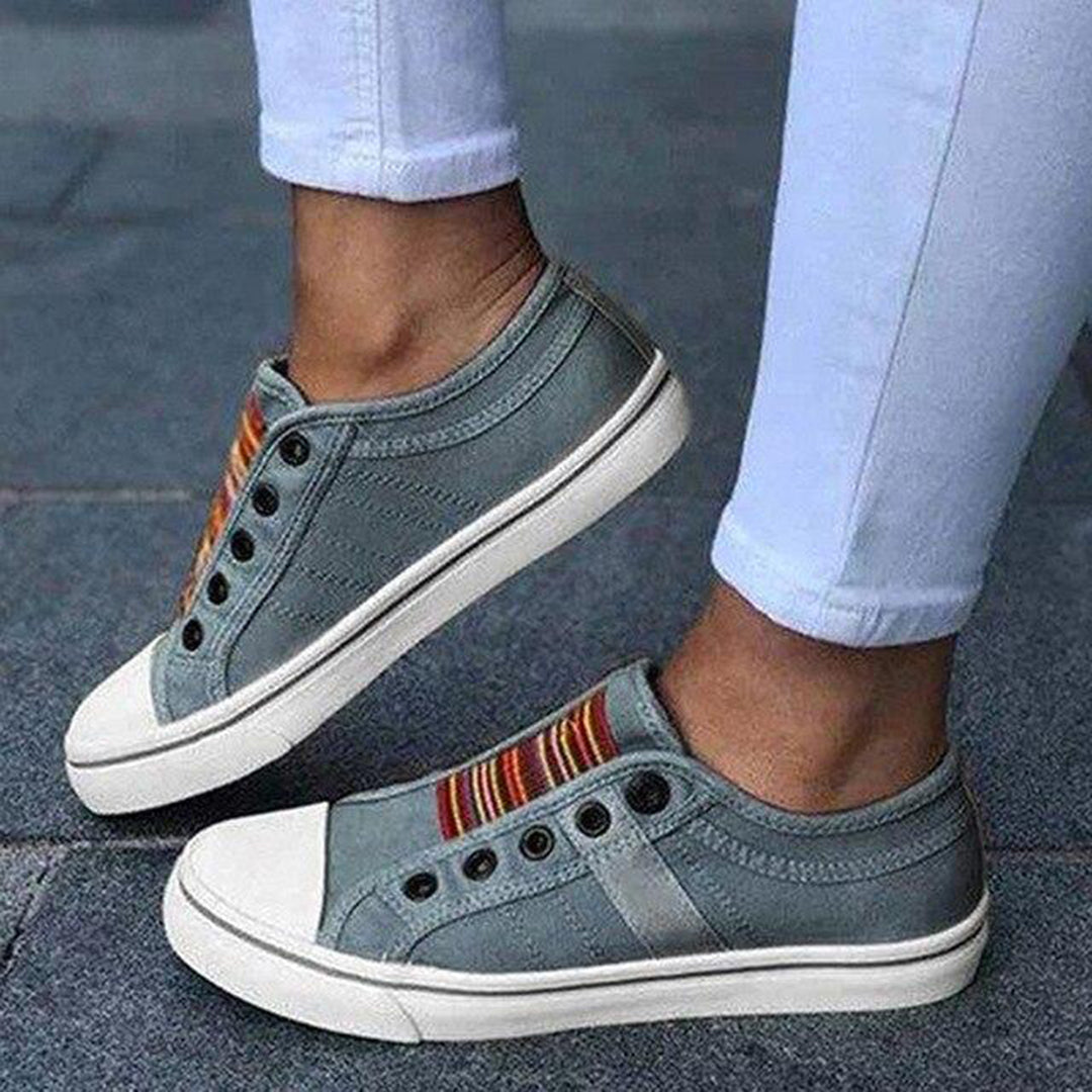 Phoebe | Damen Lässige Slip-On Canvas Sneaker