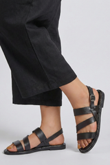 Felicia | Dames Moderne Platte Sandalen met Hielband