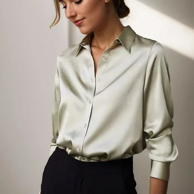Jasmine | Women Classic Button Down Elegant Blouse