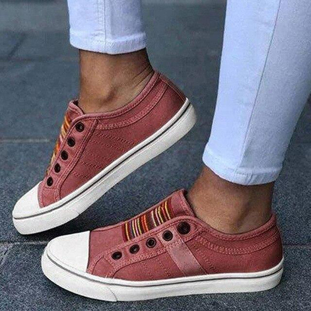 Phoebe | Damen Lässige Slip-On Canvas Sneaker