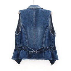 Esme | Dames Casual Spijker Gilet zonder Mouwen