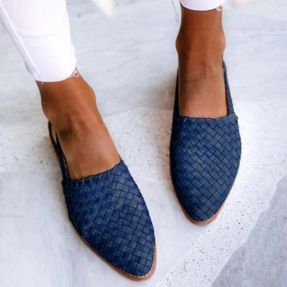 Athena | Dames Lente Geweven Slingback Ballerina's