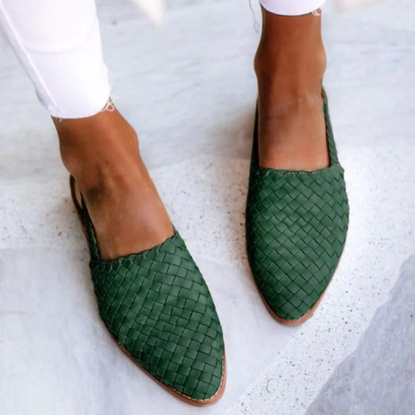 Athena | Dames Lente Geweven Slingback Ballerina's