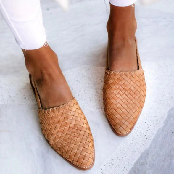 Athena | Dames Lente Geweven Slingback Ballerina's