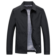 William | Heren Minimalistisch Rits Voorzijde Casual Jas