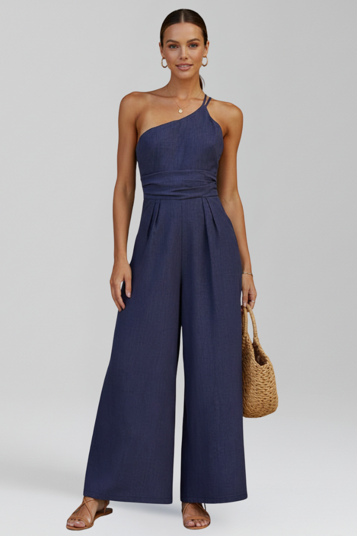 Leilani | Dames One-Shoulder Wide-Leg Jumpsuit