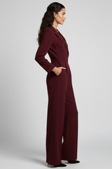 Madelyn | Dames Wikkel-Front Getailleerde Wide-Leg Jumpsuit