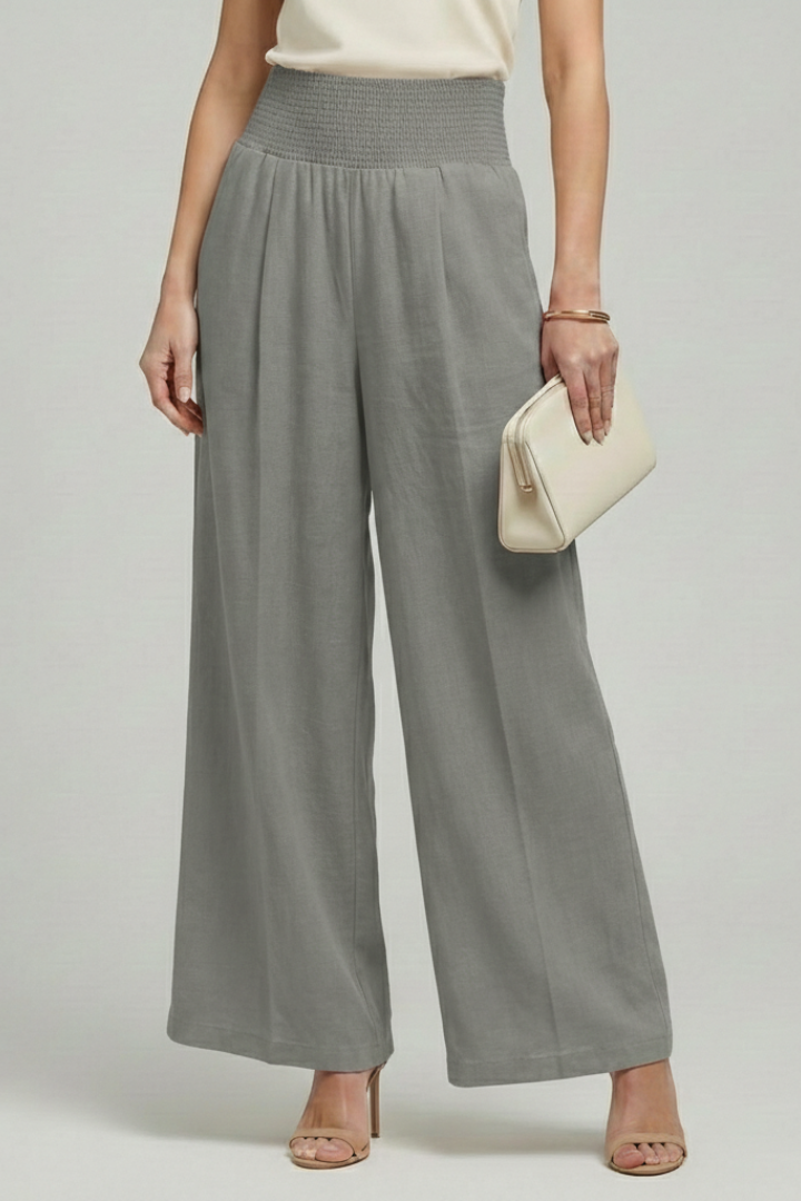 Amara | Dames Palazzo-broek met hoge taille en plooien