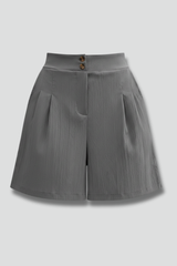 Rachel | Dames Hoge Taille Shorts met Wijde Pijpen