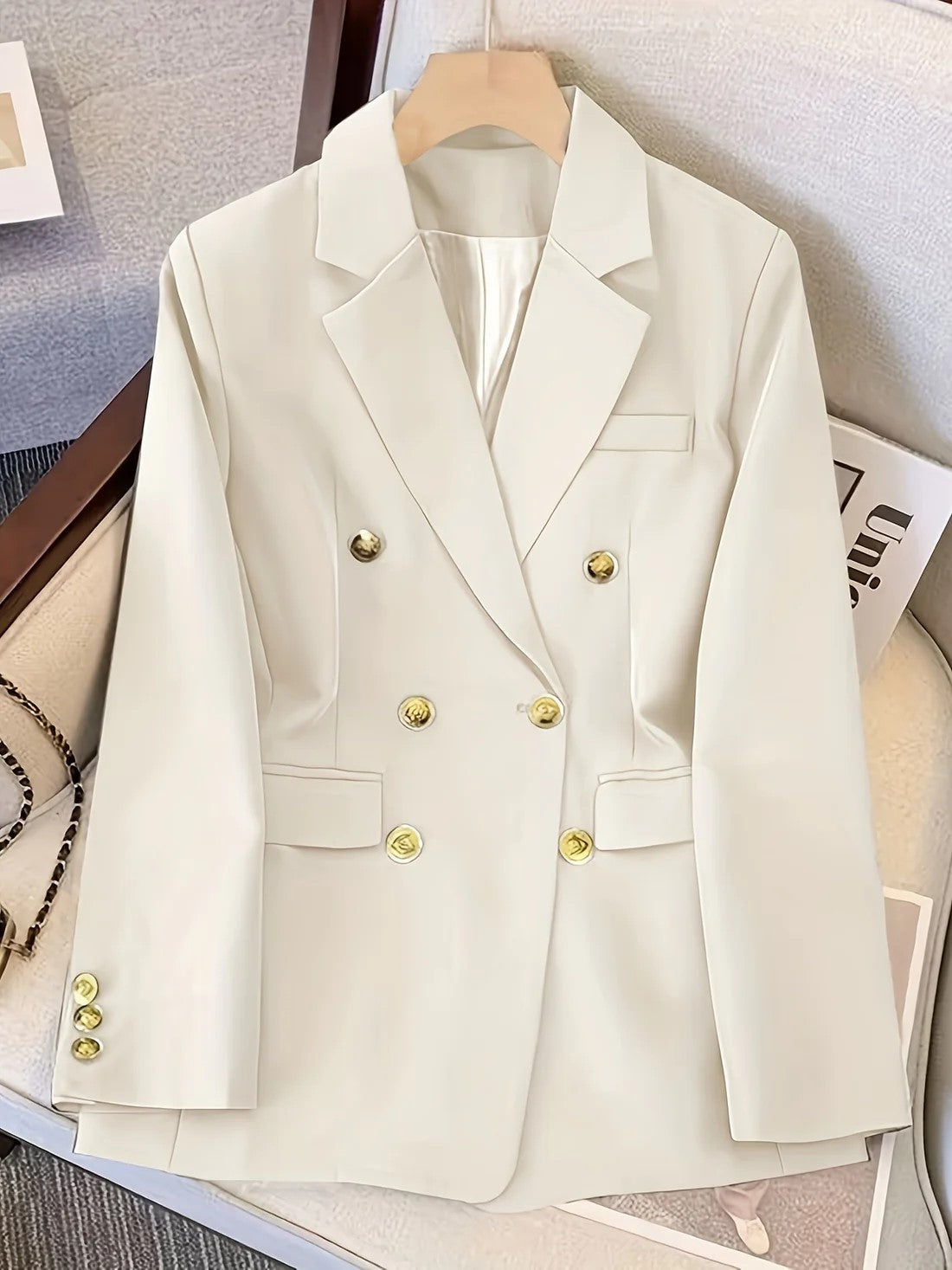 Abigail | Dames Tailored Blazer met Dubbele Knopen