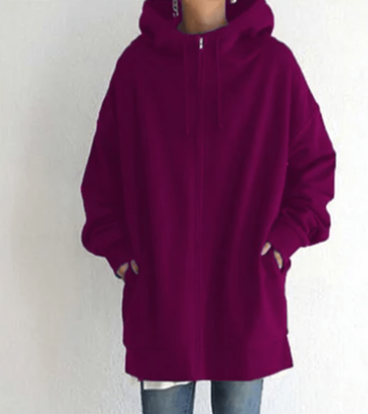 Jocelyn | Dames Oversized Casual Hoodie met Ritssluiting