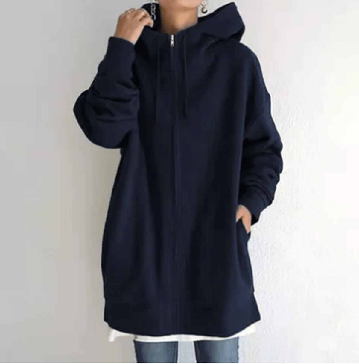 Jocelyn | Dames Oversized Casual Hoodie met Ritssluiting