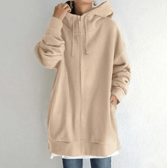 Jocelyn | Dames Oversized Casual Hoodie met Ritssluiting