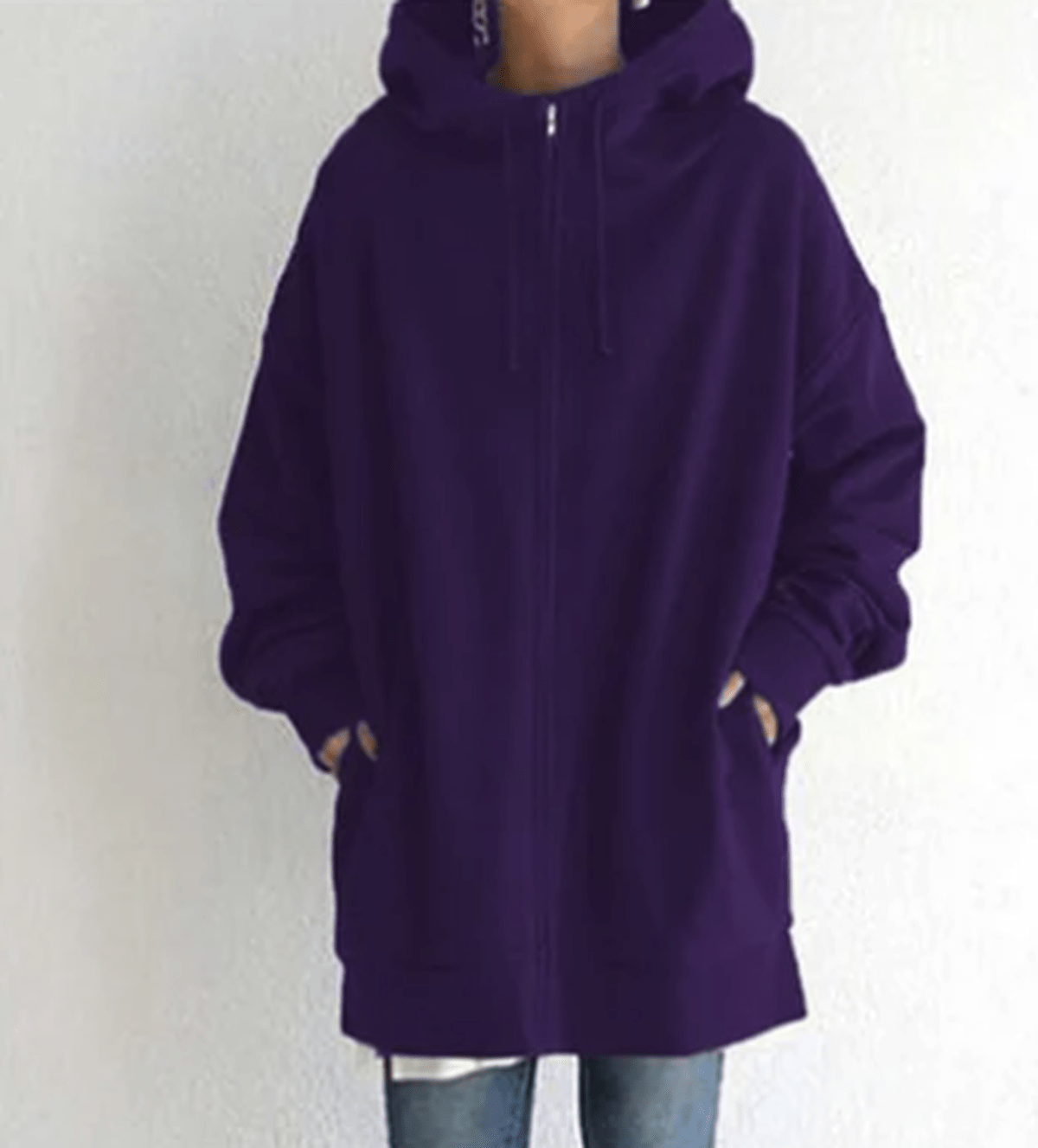 Jocelyn | Dames Oversized Casual Hoodie met Ritssluiting