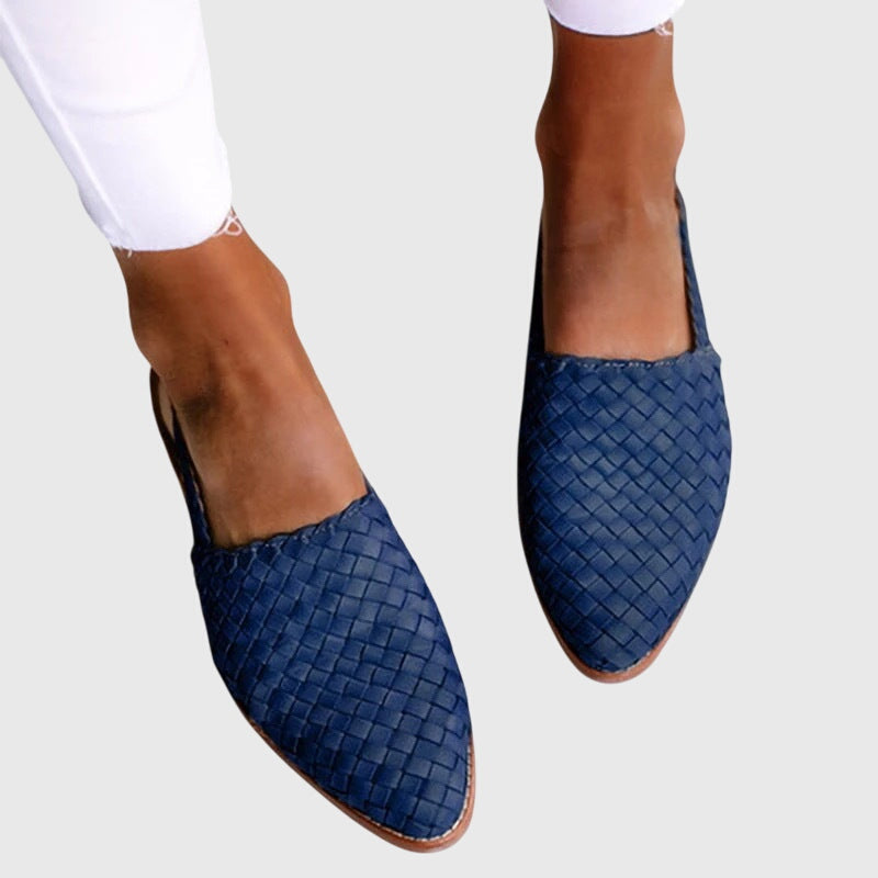 Grace | Dames geweven instap platte schoenen