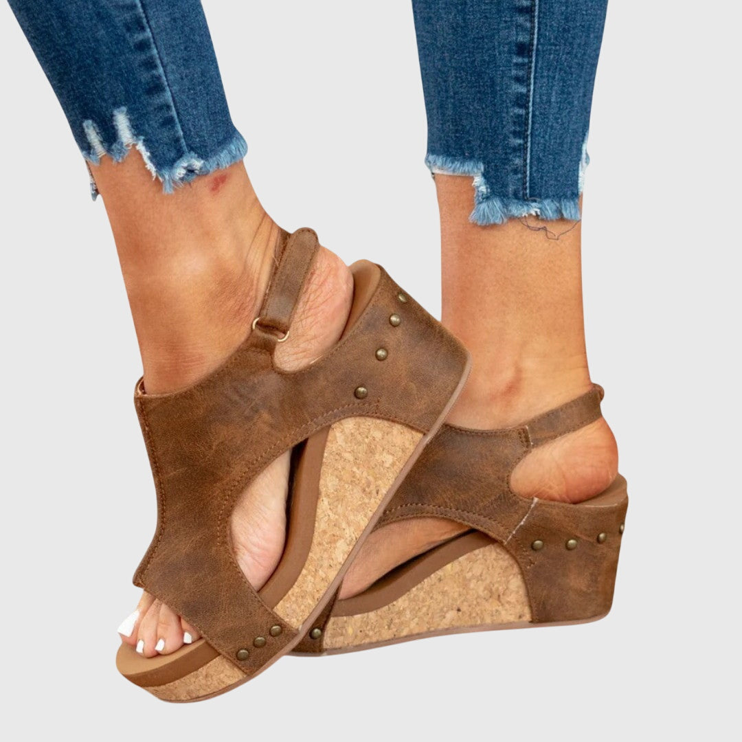 Athena | Dames orthopedische platformsandalen
