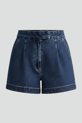Miriam | Dames Shorts met Hoge Taille en Omgeslagen Zoom