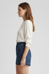 Miriam | Dames Shorts met Hoge Taille en Omgeslagen Zoom