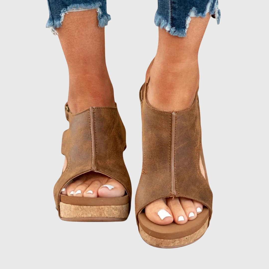 Athena | Dames orthopedische platformsandalen
