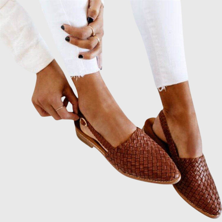 Grace | Dames geweven instap platte schoenen